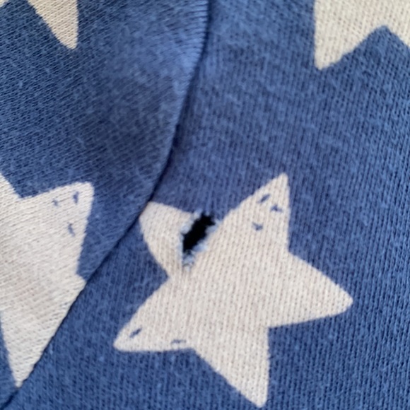 Cloud Island Newborn Blue & Gray Star Romper GUC - Picture 7 of 7